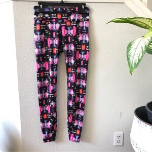 Athleta Speed Sonar Leggings SV3 Black Multicolor Size S